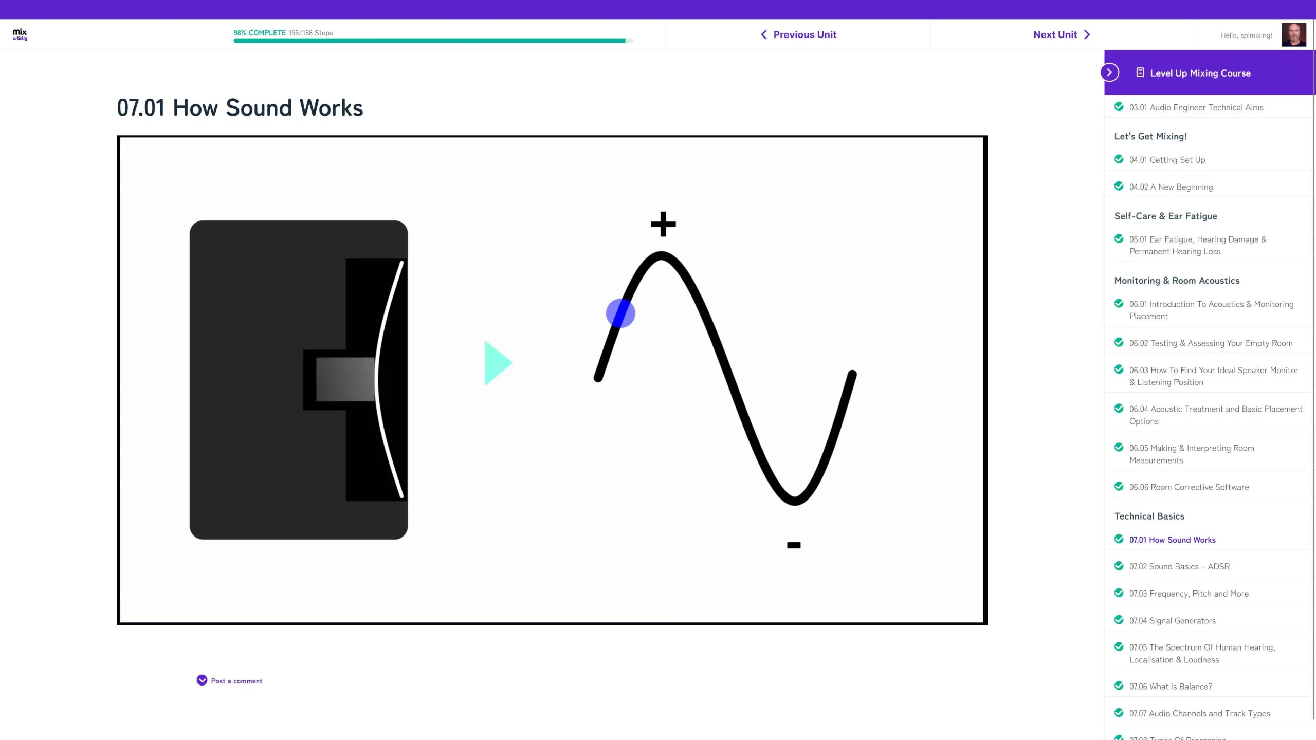 Level Up Pro Mixing System 19 Week 3: The Physics of Sound